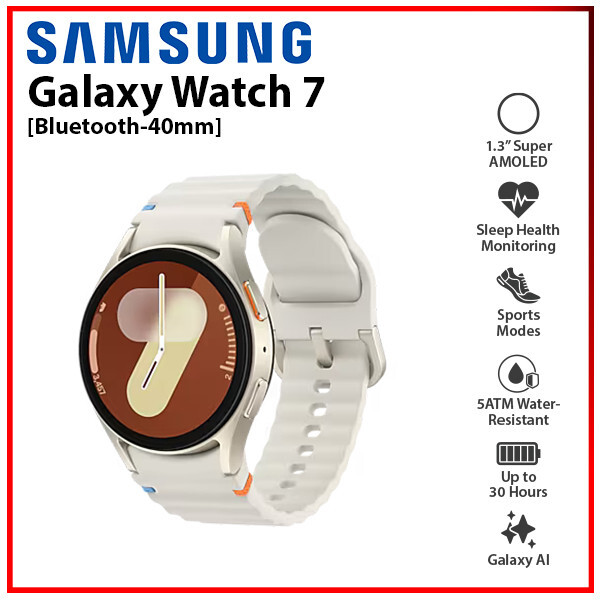 NEW Samsung Galaxy Watch7 40mm CREAM (L300) Bluetooth GPS Android