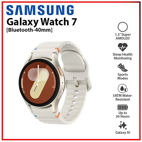 NEW Samsung Galaxy Watch7 40mm CREAM (L300) Bluetooth GPS Android Smartwatch - 第 1/7 張圖片