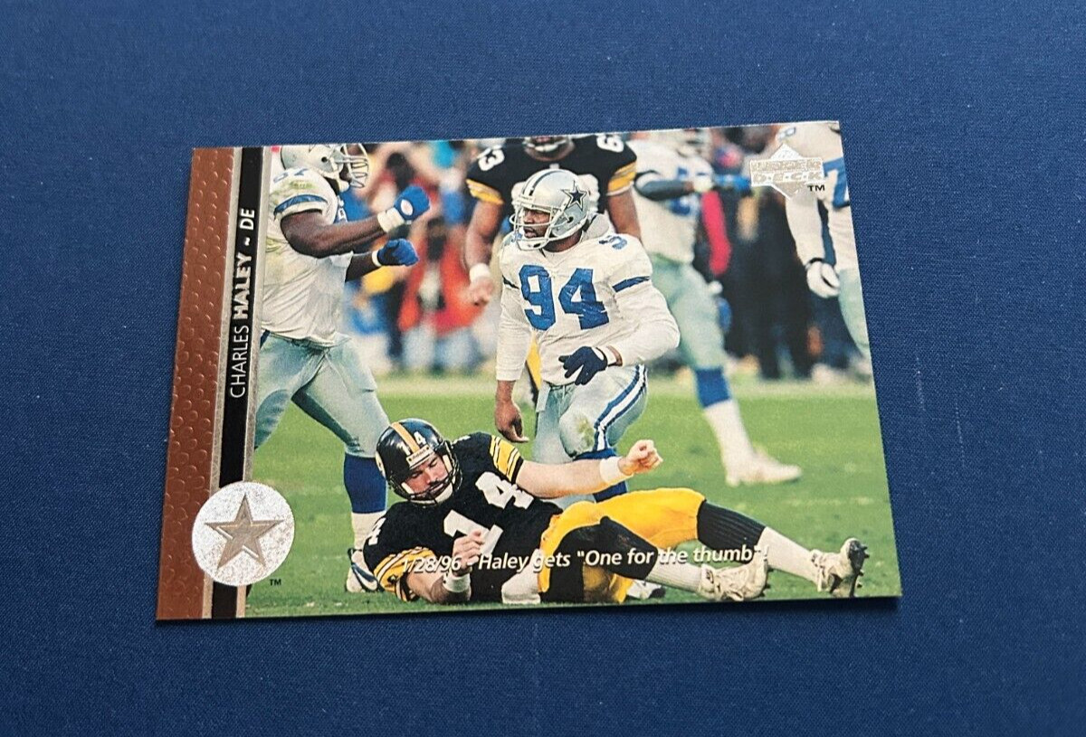 1996 Upper Deck Football Charles Haley #218 HOF Set Break NM