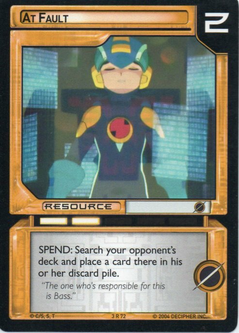 Mega Man TCG - Grave - At Fault #72 Rare | eBay