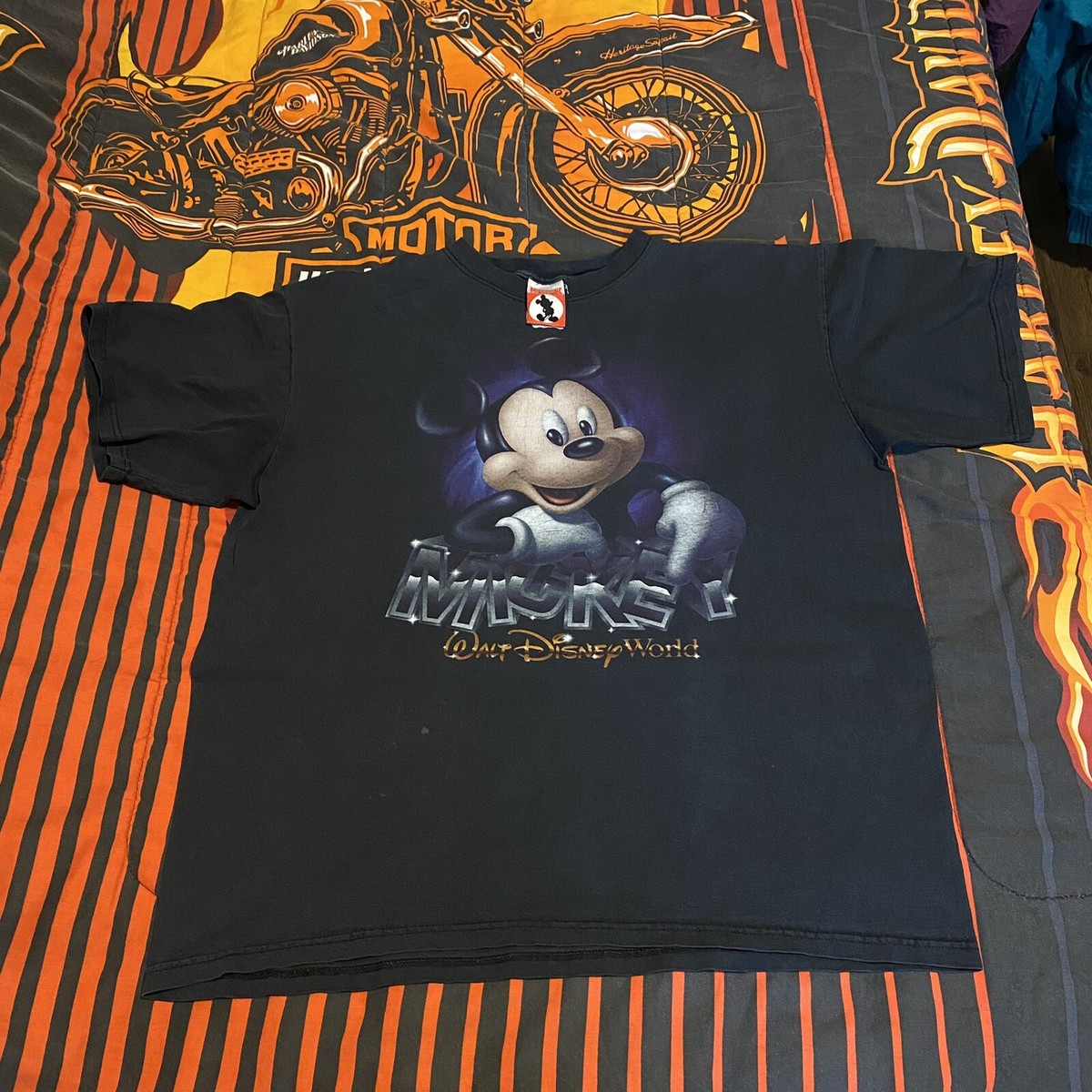 90s Wolt Disney photo Tシャツ vintage 90s MICKEY MOUSE WALT DISNEY WORLD 25TH T-Shirt