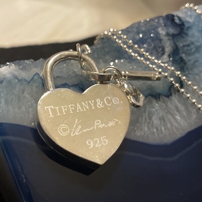 Rare Tiffany & Co Elsa Peretti 925 Sterling Silver Jumbo Heart