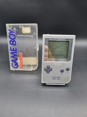 Nintendo Game Boy Pocket Silber Handheld-Spielkonsole mit Case