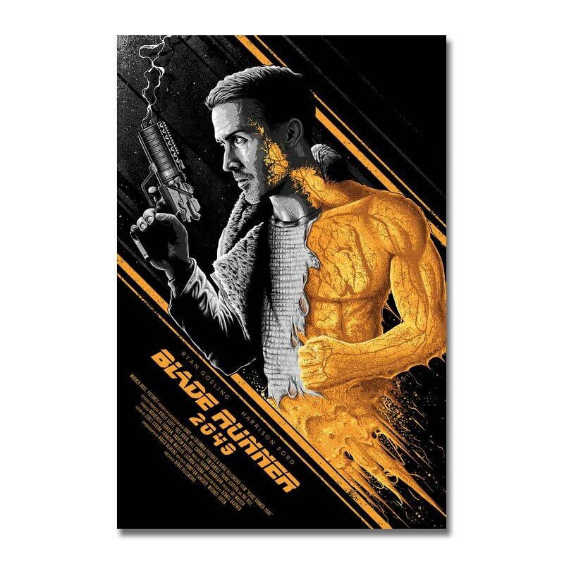 Toile Blade Runner 50x70 cm affiche de film de science-fiction sur châssis en bois