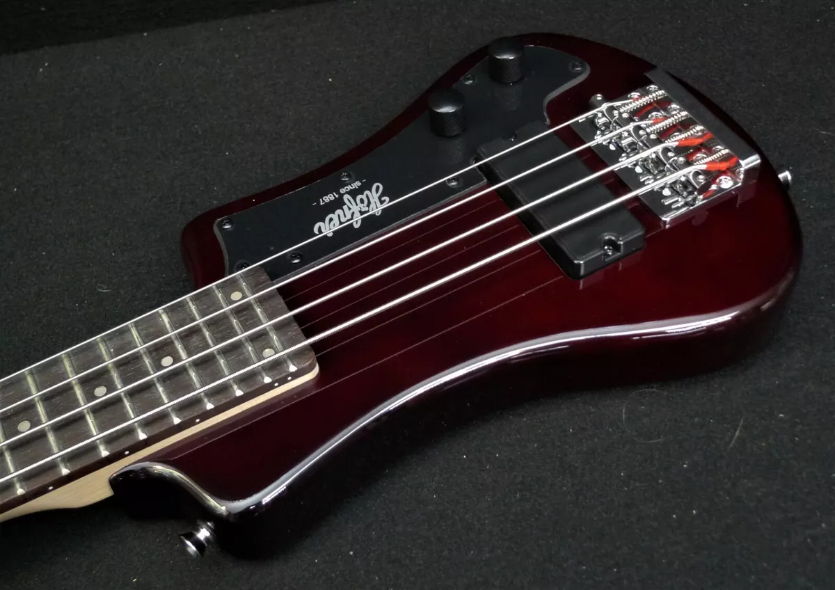 HOFNER HCT SHB RB SHORTY TRAVEL Electric BASS Guitar Root Beer
