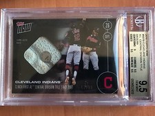 2016 TOPPS NOW #507-B INDIANS CLINCH A.L. CENTRAL DIVISION RELIC #/99 BGS 9.5 $$