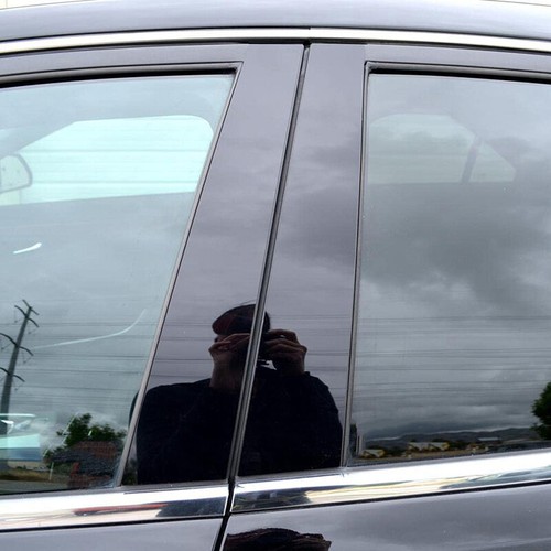 Cubierta de calcomanía negra para postes de pilar de puerta 6 piezas para Hyundai Kona Encino Kauai 2018-2023 - Imagen 8 de 17