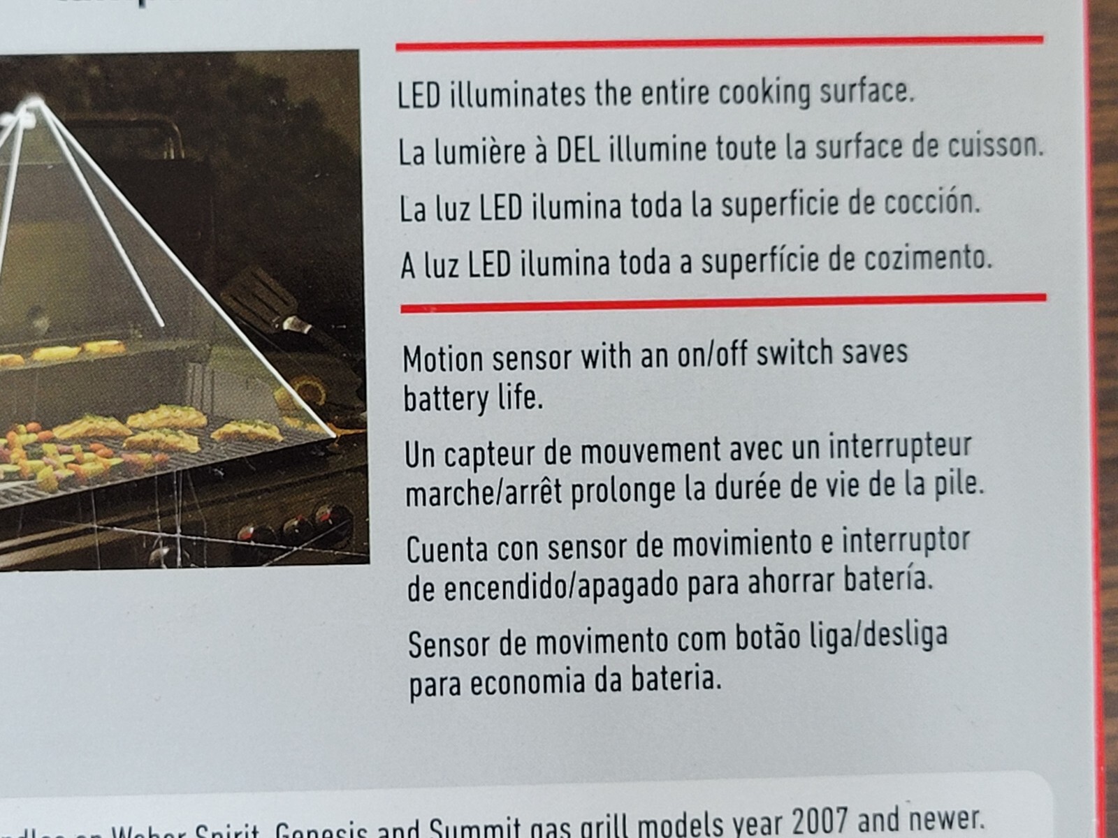 NEW UNOPENED PACKAGE er Grill 'n Go Detachable LED Light 7661