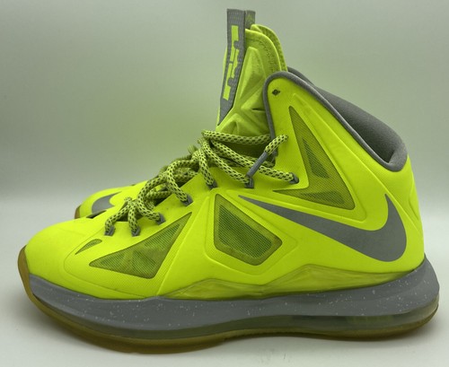 2012 Nike Air LeBron 10 Volt LBJ X Basketball Sneaker Shoes Men’s Size 9 - Picture 2 of 10
