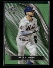 2024 Topps Chrome Black Pete Alonso Green Refractors #/99 #68