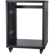 12U AV Rack Stand, 300 lbs Capacity, Network Stereo Recording Studio Rack with L
