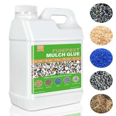 Water-based 1 Gallon Outdoor Garden Mulch Glue For Gravel Rock Landscape Hold