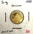 1988 Chinese Gold Panda 1/10 oz — photo from another recent sale