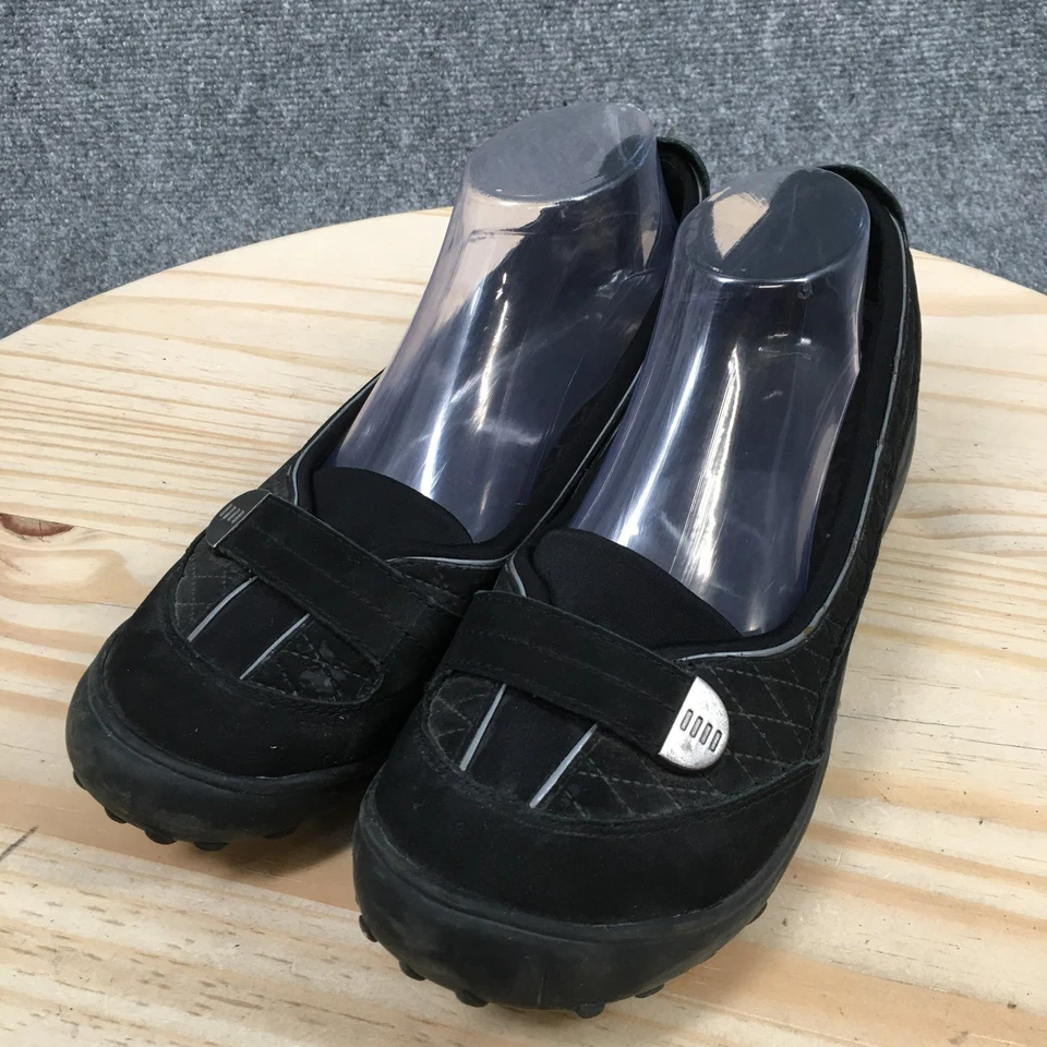 Zapatos Lands End para mujer 10 B sin cordones negros informales cómodos parte superior baja punta redonda planos Foto 3 de 4