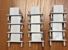 Rubbermaid Direct Mount Non Adjustable Closet System End Brackets White 12 Pc