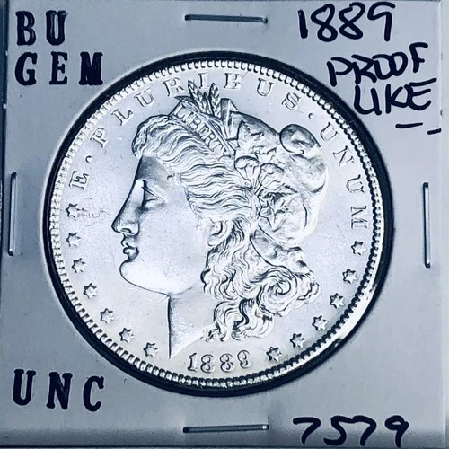 1889 BU GEM MORGAN SILVER DOLLAR UNC MS+++ U.S. MINT RARE COIN 7579