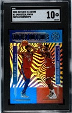 2020 Panini Illusions #3 Joel Embiid Hakeem Olajuwon Fantasy Matchups SGC 10 GEM