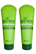  Tea Tree Facial Face Scrub For Clean Healthy Skin Daily Use Scrub - 250ml X 2