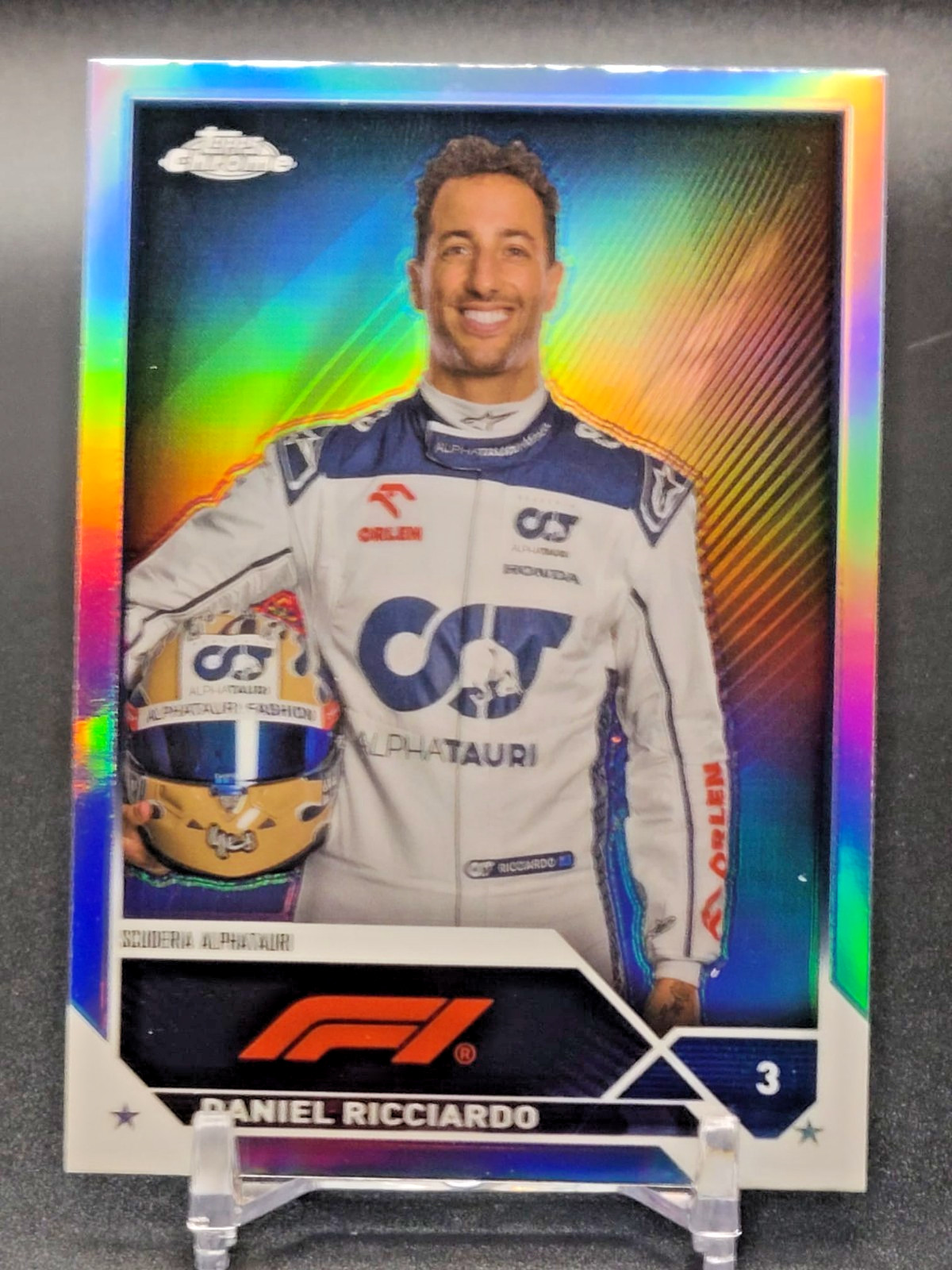 2023 Topps Chrome Formula 1 F1 SILVER REFRACTOR #69 Daniel Ricciardo Portrait