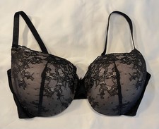 Maidenform Women's Black Lace Underwire Lined Push-Up Bra 38D