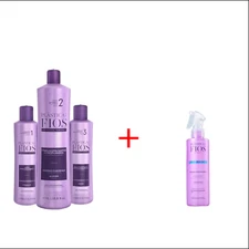 Cadiveu Plastica dos Fios 3 Steps Brazilian Keratin + Cadiveu Liso Mágico 215ML