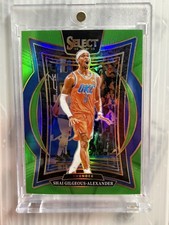 2024-25 Panini Select - Shai Gilgeous-Alexander #36 Neon Green Prizm /75 SP