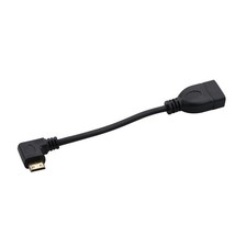 Mini HDMI Male to HDMI Female Cable 90 Degree 0.15M 1080P Full HD Lossless