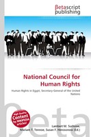 Lambert M. Surhone (U. A.) | National Council For Human Rights | Taschenbuch