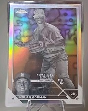 2023 Topps Chrome Update Series - Rookie Debut Nolan Gorman #USC145 Negative...