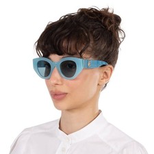 Burberry Meadow Blue Cat Eye Ladies Sunglasses BE4390F 408680 47 BE4390F 408680