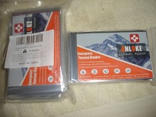 4 Pack Emergency Thermal Blanket Survival, 82” x 52” Mylar Blanket