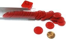 MINI POKER CHIPS - RED New 