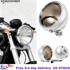 7" Headlight Housing Light Bulb Bucket Fit For Harley Heritage Softail 86-11 10