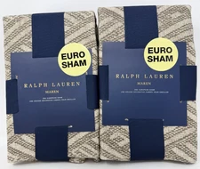 New Ralph Lauren Damien  Maren Euro Shams Set of 2