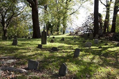 Photo:Old burying ground at Byram Shore,Greenwich,Connecticut