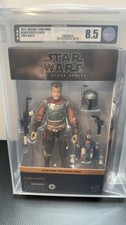 2022 STAR WARS BLACK SERIES 6-INCH COBB VANTH AFA 8.5 Graded Mandalorian MOC MIB