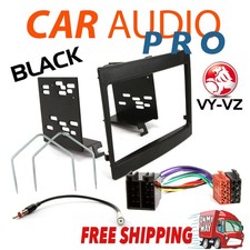 COMPLETE DOUBLE DIN INSTALL KIT FOR HOLDEN COMMODORE VY VZ BLACK