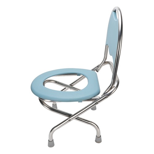 Commode Chair Nonslip Space Saving Multifunctional Foldable Toilet Chair For - Picture 3 of 12