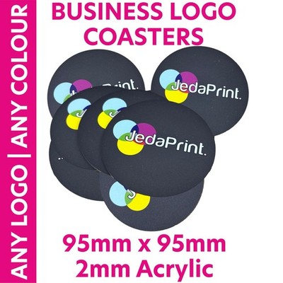CUSTOM Business Untersetzer | Rund Quadratisch ACRYL Foto Individuell Bedruckt | JEDES BILD