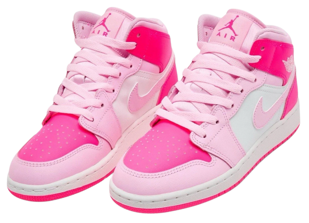 Nike Air Jordan Retro 1 Mid Barbie Pink GS & Womens Sports Sneaker