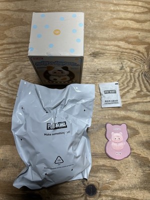 POP MART Roly-Poly Kitty Series PUCKY PINK Cat Open Box At Top Sealed Inner Bag