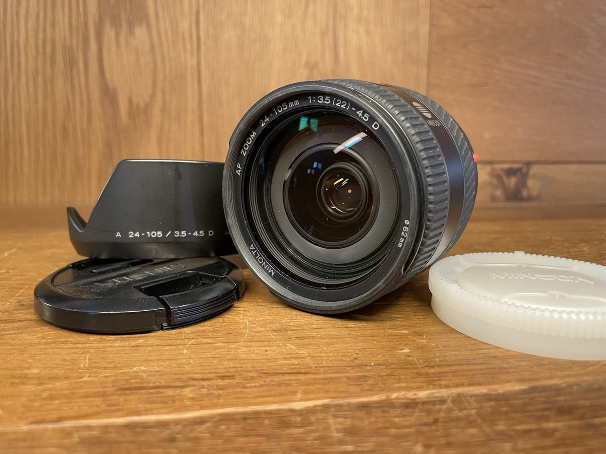 Mint w/ Hood* Minolta AF Zoom 24-105mm F/3.5-4.5 D Standard Lens