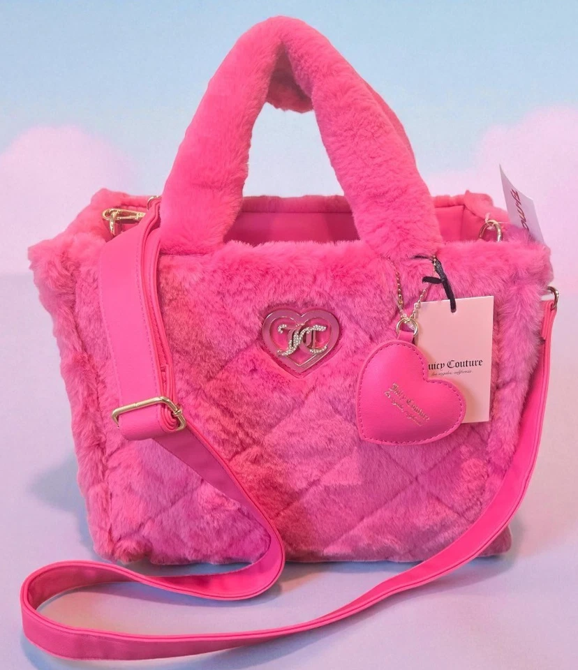 Bolso de Mano Grande Juicy Couture Lets Get Cozy Rosa Imitación Piel Foto 2 de 4
