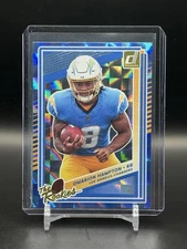 2025 Panini Donruss The Rookies Omarion Hampton #8 Chargers Holo Color Match