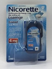 Nicorette Coated Nicotine 2mg Lozenges Ice Mint Flavor Exp8/25
