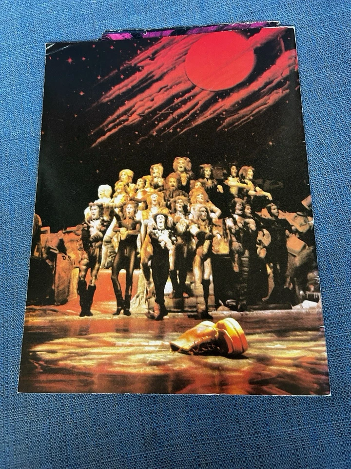 Programa Cats The Musical 1998 con elenco de gatos insertar Andrew Lloyd Webber (7) Foto 3 de 4