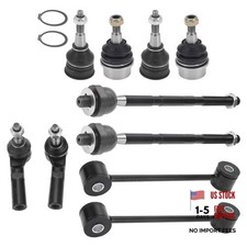 10 Pcs Front Suspension Kit - Inner Outer Tie...