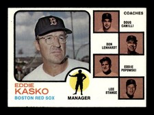 1973 Topps #131 Eddie Kasko Red Sox NEAR MINT *8g