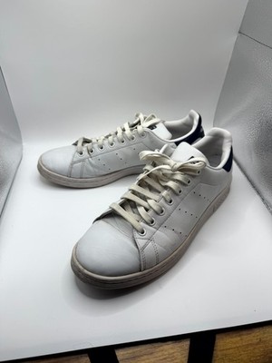 Adidas Stan Smith FX5501 Mens 9.5 Sneaker White Collegiate Navy Leather Shoes