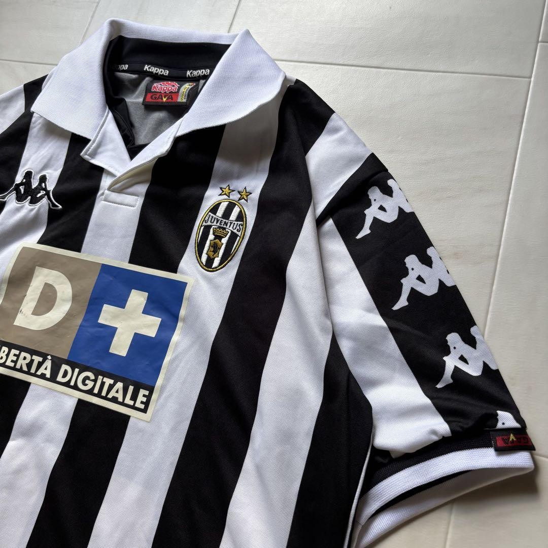 Kappa Juventus シャツ JUVENTUS 1995 1996 HOME SHIRT JERSEY KAPPA LONG SLEEVE sz L